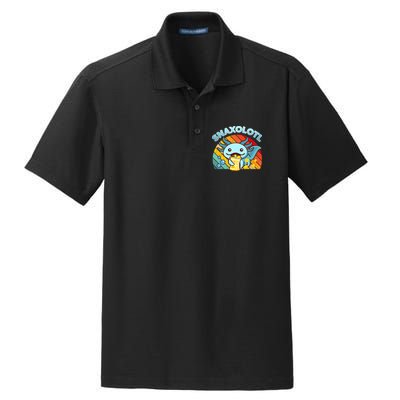Snaxolotl Cute Axolotl- I Axolotl Questions Funny Dry Zone Grid Polo