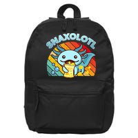 Snaxolotl Cute Axolotl- I Axolotl Questions Funny 16 in Basic Backpack