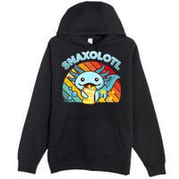 Snaxolotl Cute Axolotl- I Axolotl Questions Funny Premium Pullover Hoodie