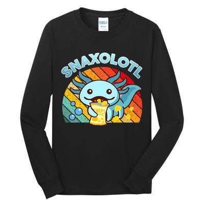 Snaxolotl Cute Axolotl- I Axolotl Questions Funny Tall Long Sleeve T-Shirt