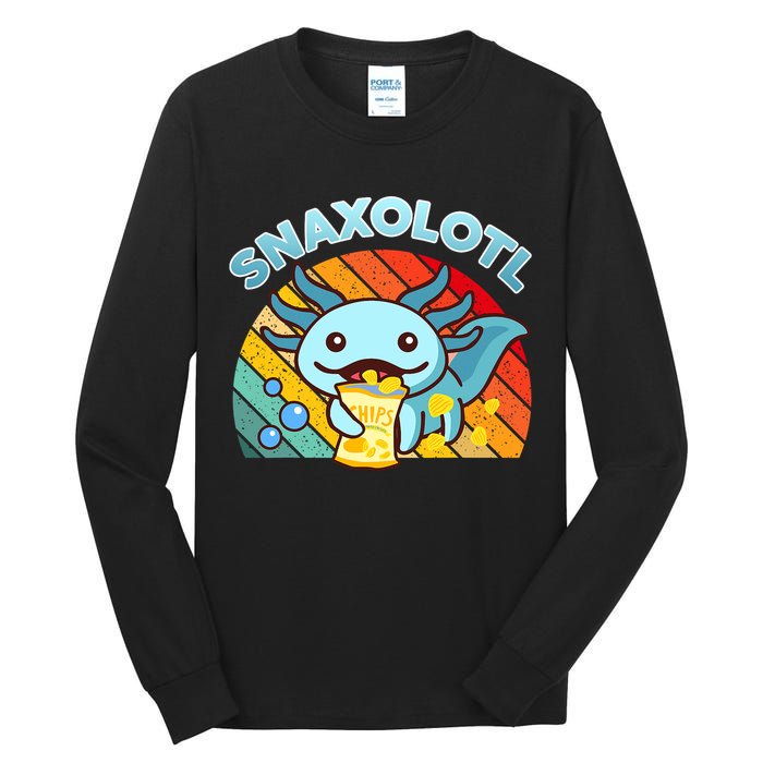 Snaxolotl Cute Axolotl- I Axolotl Questions Funny Tall Long Sleeve T-Shirt
