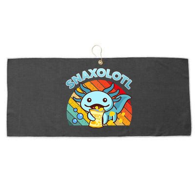 Snaxolotl Cute Axolotl- I Axolotl Questions Funny Large Microfiber Waffle Golf Towel
