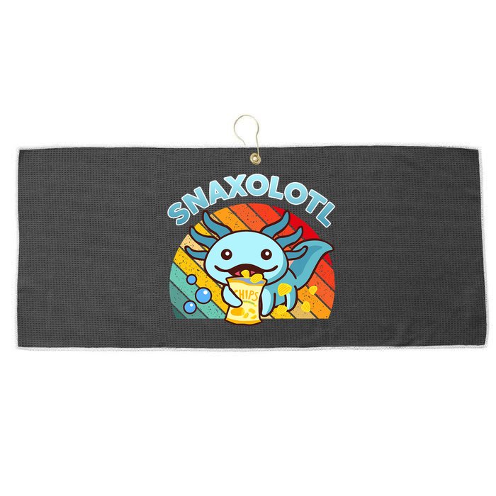 Snaxolotl Cute Axolotl- I Axolotl Questions Funny Large Microfiber Waffle Golf Towel