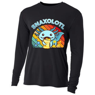 Snaxolotl Cute Axolotl- I Axolotl Questions Funny Cooling Performance Long Sleeve Crew
