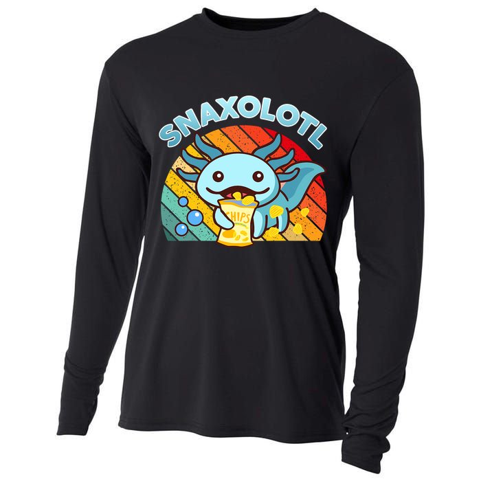 Snaxolotl Cute Axolotl- I Axolotl Questions Funny Cooling Performance Long Sleeve Crew