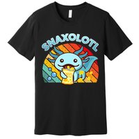 Snaxolotl Cute Axolotl- I Axolotl Questions Funny Premium T-Shirt