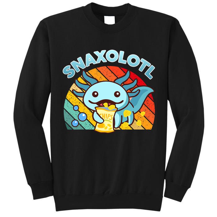 Snaxolotl Cute Axolotl- I Axolotl Questions Funny Tall Sweatshirt