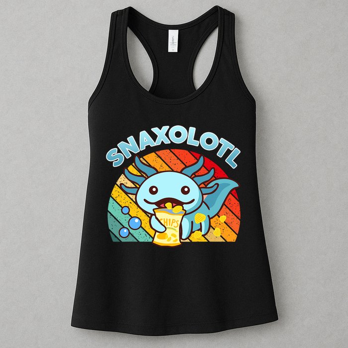 Snaxolotl Cute Axolotl- I Axolotl Questions Funny Womens Tank Top