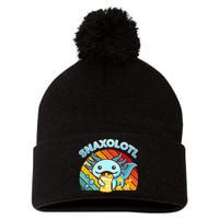 Snaxolotl Cute Axolotl- I Axolotl Questions Funny Pom Pom 12in Knit Beanie