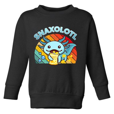 Snaxolotl Cute Axolotl- I Axolotl Questions Funny Toddler Sweatshirt