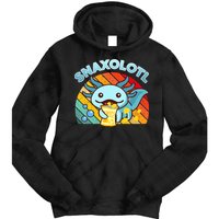 Snaxolotl Cute Axolotl- I Axolotl Questions Funny Tie Dye Hoodie