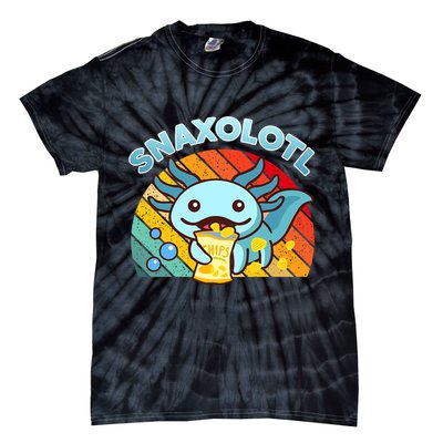 Snaxolotl Cute Axolotl- I Axolotl Questions Funny Tie-Dye T-Shirt