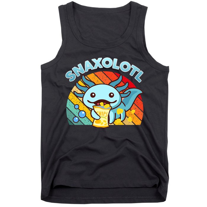 Snaxolotl Cute Axolotl- I Axolotl Questions Funny Tank Top