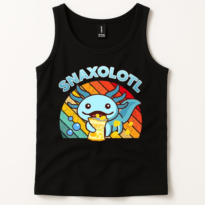 Snaxolotl Cute Axolotl- I Axolotl Questions Funny Tank Top