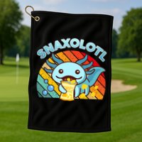 Snaxolotl Cute Axolotl- I Axolotl Questions Funny Golf Towel