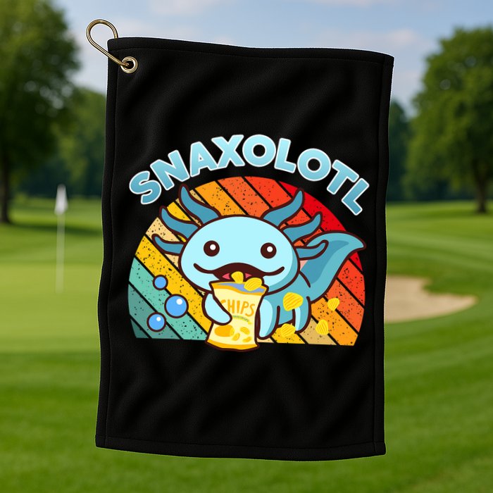 Snaxolotl Cute Axolotl- I Axolotl Questions Funny Golf Towel