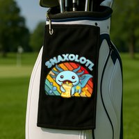 Snaxolotl Cute Axolotl- I Axolotl Questions Funny Golf Towel