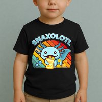 Snaxolotl Cute Axolotl- I Axolotl Questions Funny Toddler T-Shirt