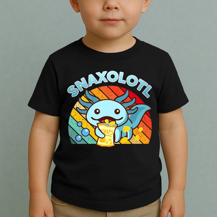 Snaxolotl Cute Axolotl- I Axolotl Questions Funny Toddler T-Shirt