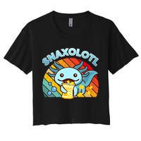 Snaxolotl Cute Axolotl- I Axolotl Questions Funny Crop Top