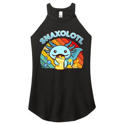 Snaxolotl Cute Axolotl- I Axolotl Questions Funny Women's Perfect Tri Rocker Tank