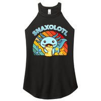 Snaxolotl Cute Axolotl- I Axolotl Questions Funny Women's Perfect Tri Rocker Tank