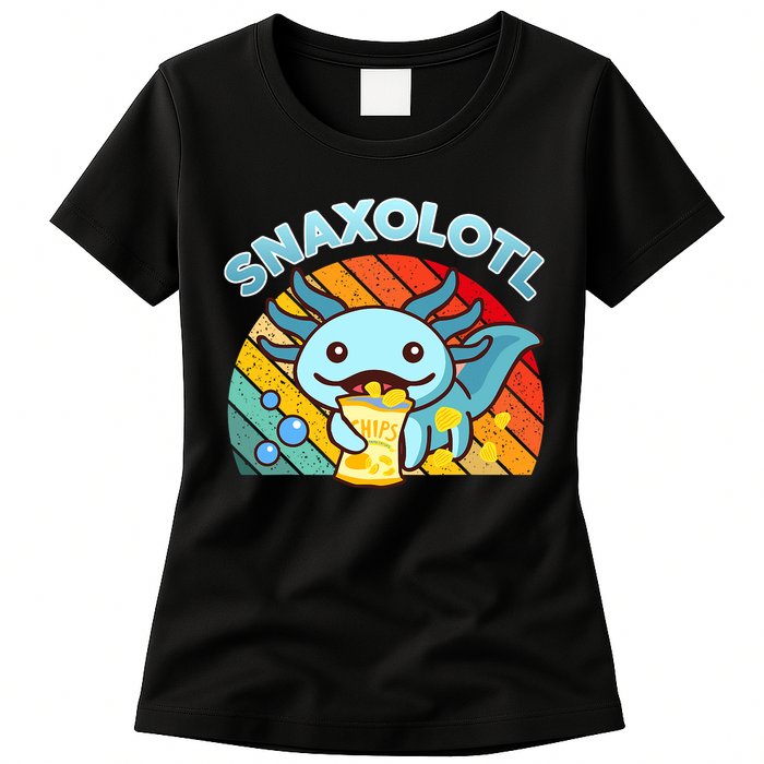 Snaxolotl Cute Axolotl- I Axolotl Questions Funny Womens T-Shirt