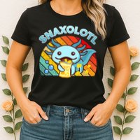 Snaxolotl Cute Axolotl- I Axolotl Questions Funny Womens T-Shirt