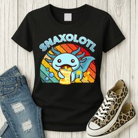 Snaxolotl Cute Axolotl- I Axolotl Questions Funny Womens T-Shirt
