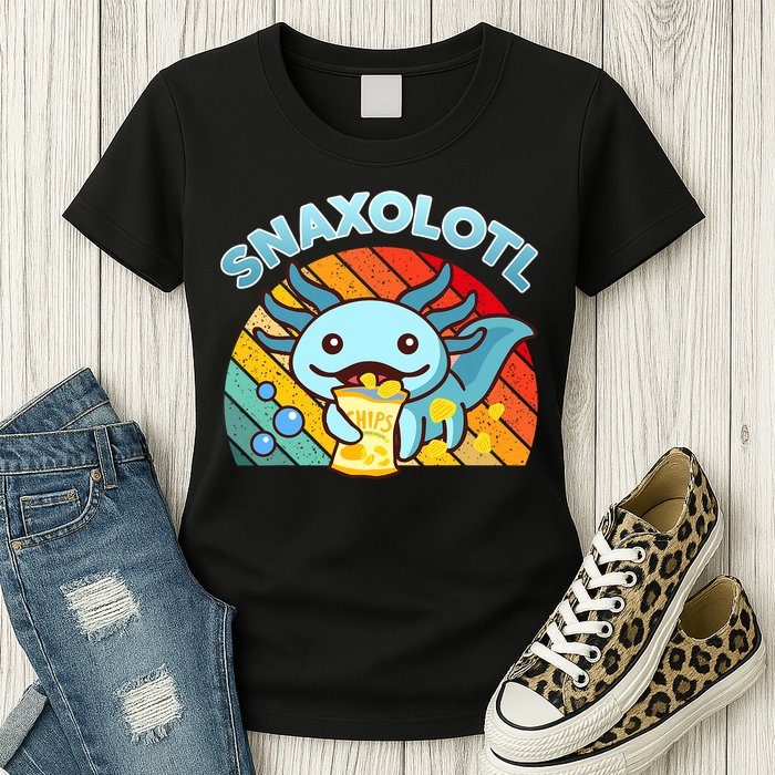Snaxolotl Cute Axolotl- I Axolotl Questions Funny Womens T-Shirt