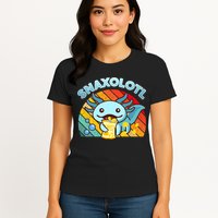 Snaxolotl Cute Axolotl- I Axolotl Questions Funny Womens T-Shirt