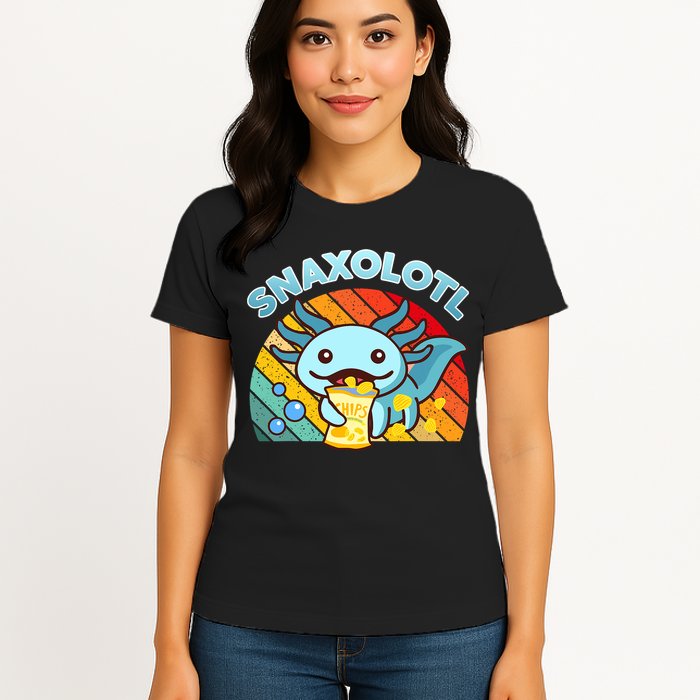 Snaxolotl Cute Axolotl- I Axolotl Questions Funny Womens T-Shirt