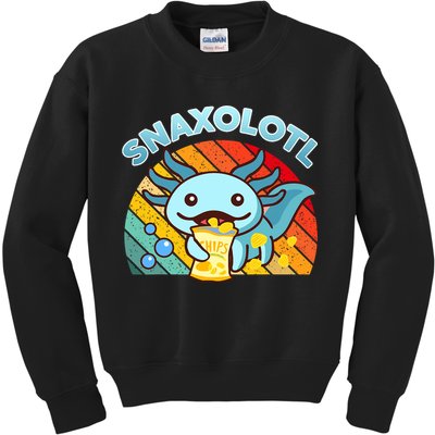 Snaxolotl Cute Axolotl- I Axolotl Questions Funny Kids Sweatshirt