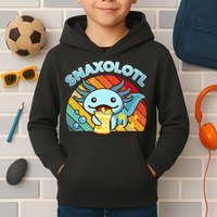 Snaxolotl Cute Axolotl- I Axolotl Questions Funny Kids Hoodie