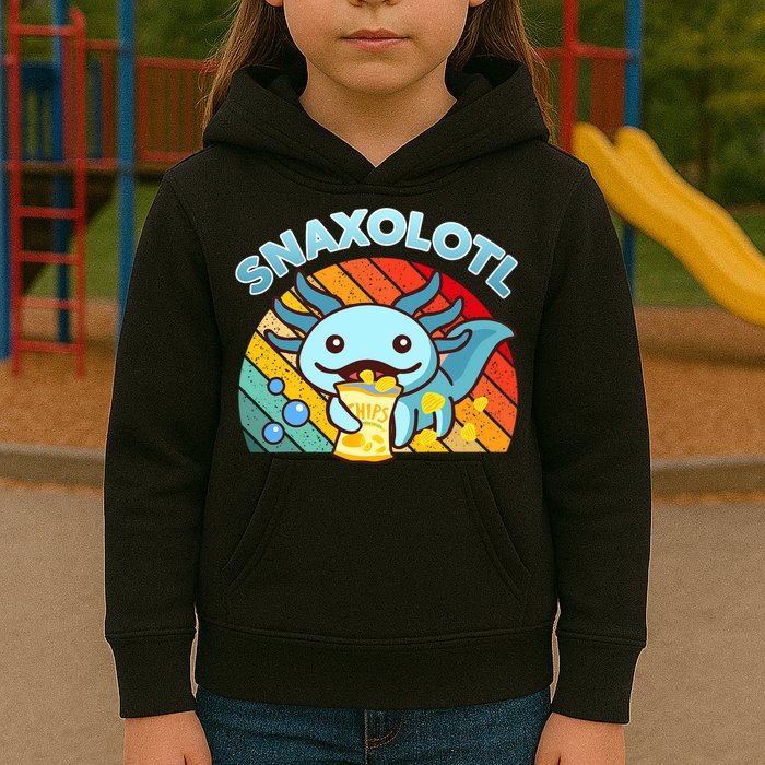 Snaxolotl Cute Axolotl- I Axolotl Questions Funny Kids Hoodie