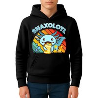 Snaxolotl Cute Axolotl- I Axolotl Questions Funny Kids Hoodie