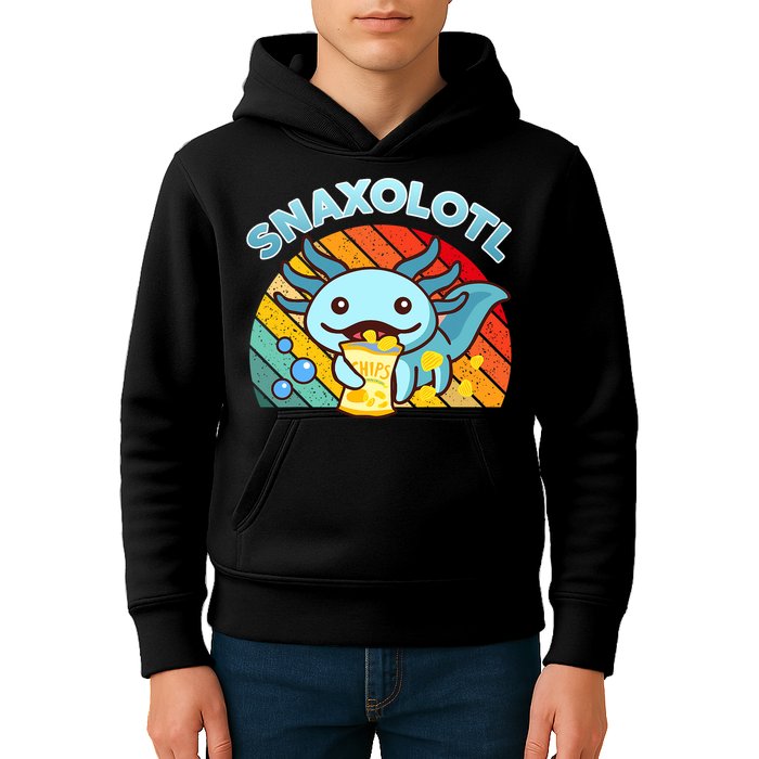 Snaxolotl Cute Axolotl- I Axolotl Questions Funny Kids Hoodie