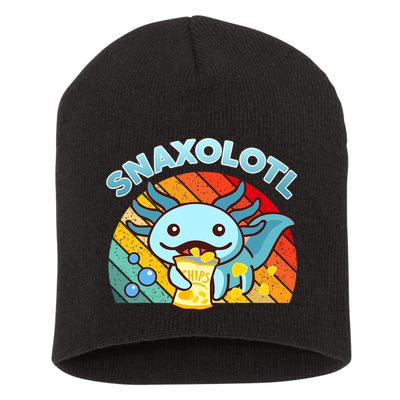 Snaxolotl Cute Axolotl- I Axolotl Questions Funny Short Acrylic Beanie