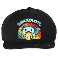Snaxolotl Cute Axolotl- I Axolotl Questions Funny Wool Snapback Cap