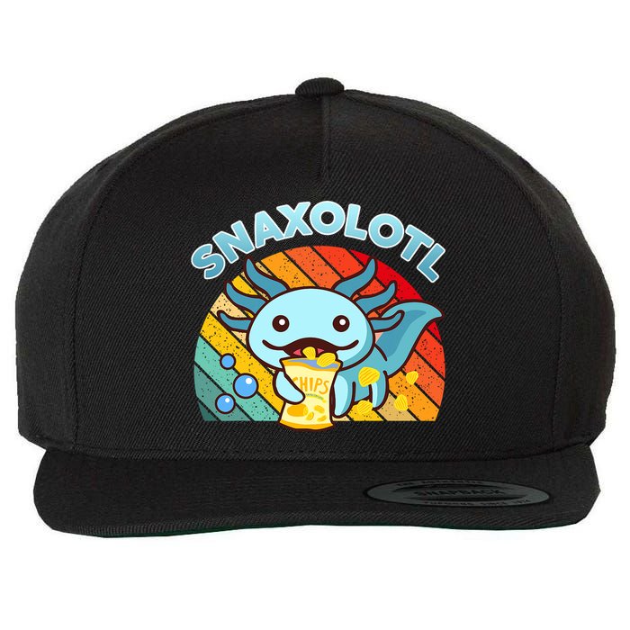 Snaxolotl Cute Axolotl- I Axolotl Questions Funny Wool Snapback Cap