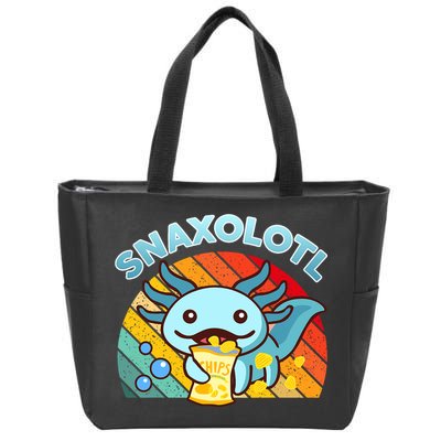 Snaxolotl Cute Axolotl- I Axolotl Questions Funny Zip Tote Bag