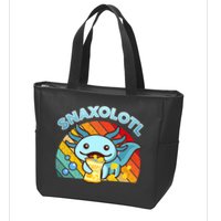 Snaxolotl Cute Axolotl- I Axolotl Questions Funny Zip Tote Bag
