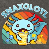 Snaxolotl Cute Axolotl- I Axolotl Questions Funny Cotton Canvas Backpack
