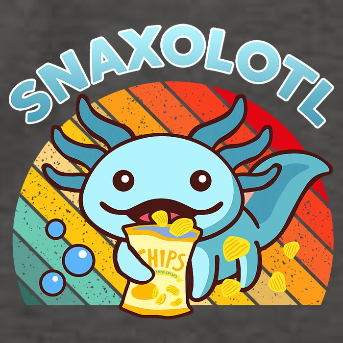 Snaxolotl Cute Axolotl- I Axolotl Questions Funny Vector Backpack