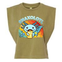 Snaxolotl Cute Axolotl- I Axolotl Questions Funny Garment-Dyed Women's Muscle Tee