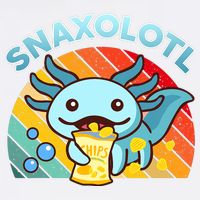 Snaxolotl Cute Axolotl- I Axolotl Questions Funny Garment-Dyed Sweatshirt