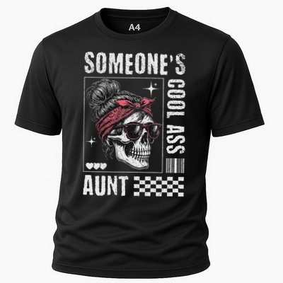 SomeoneS Cool Ass Aunt Funny Skeleton Performance Shirt