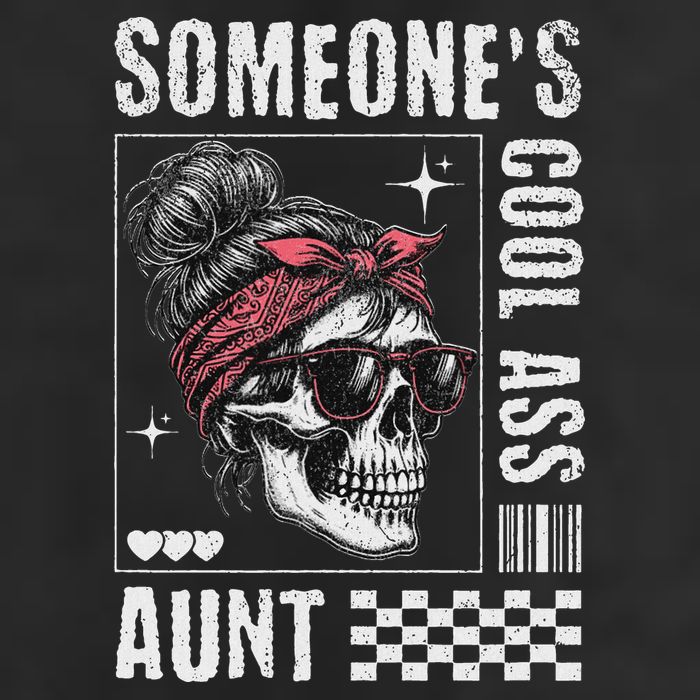SomeoneS Cool Ass Aunt Funny Skeleton Adult Drive Performance Visor