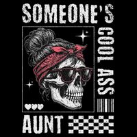 SomeoneS Cool Ass Aunt Funny Skeleton Bag