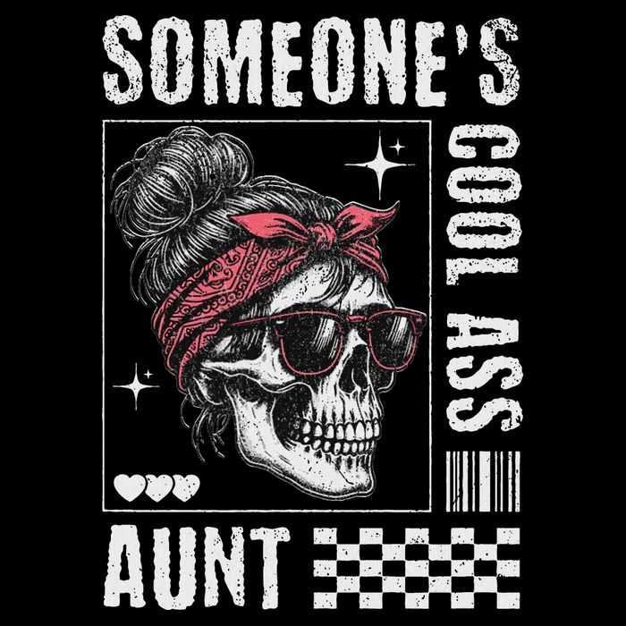 SomeoneS Cool Ass Aunt Funny Skeleton Bag